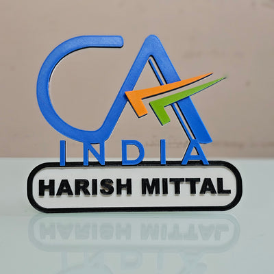 CA New India logo Desk Name Plate