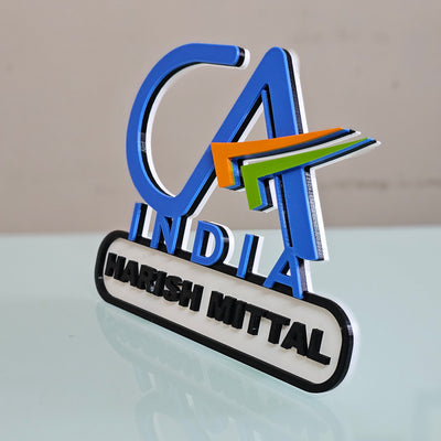 CA New India logo Desk Name Plate