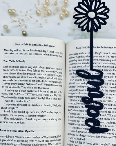 Flower Name Bookmark