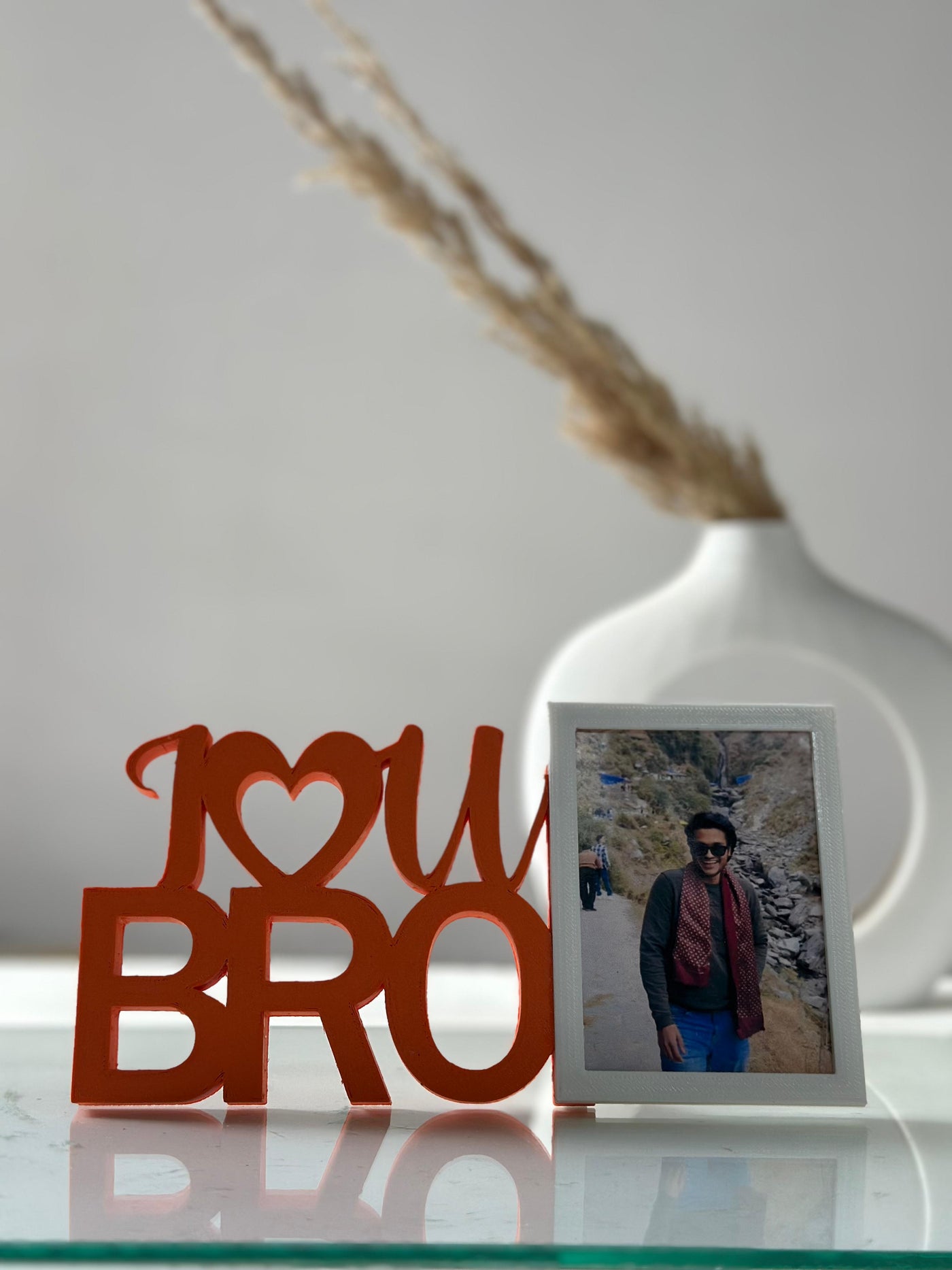 I love U Bro Orange with Frame